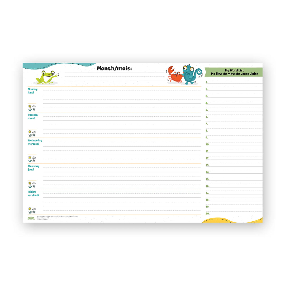 Wall Calendar: Gr 1-2